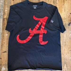 Champion Black Tee University of Alabama Crimson Tide UA